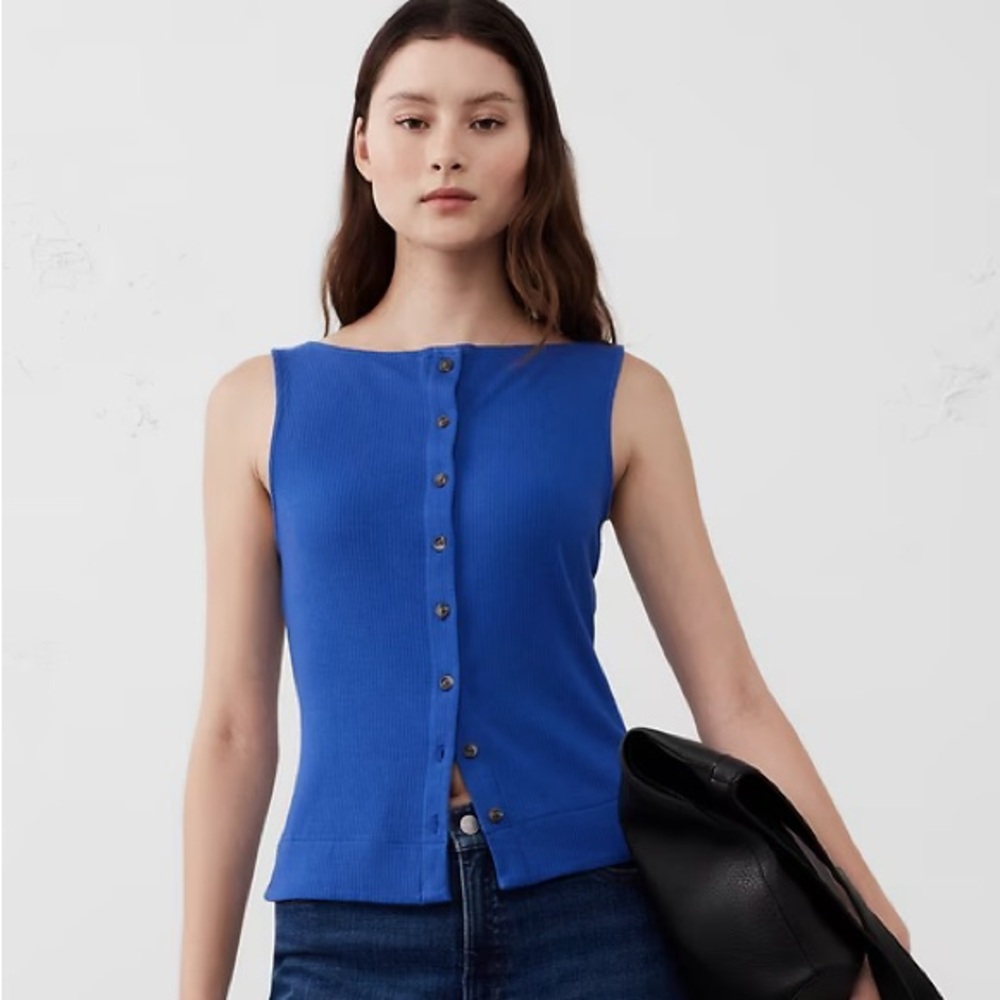 Banana Republic Royal Blue Sleeveless Tank
